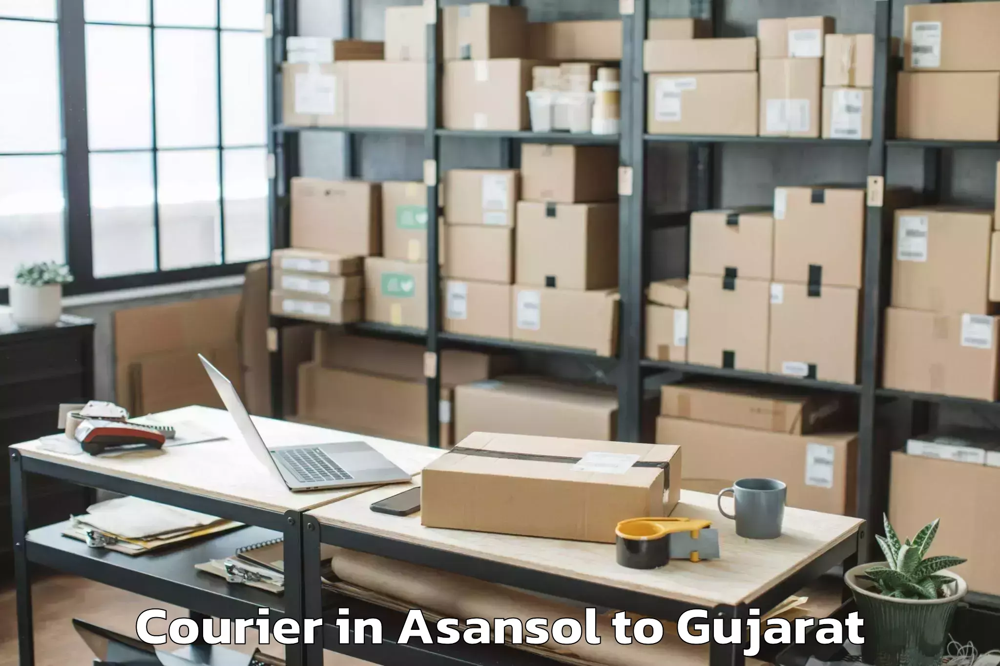 Easy Asansol to Gondal Courier Booking